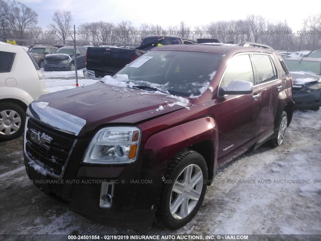 2CTALSECXB6226412 - 2011 GMC TERRAIN SLE MAROON photo 2