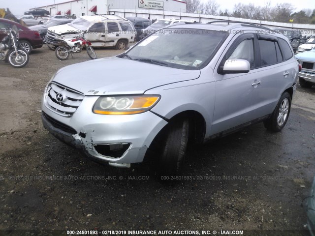 5NMSK4AG9AH402123 - 2010 HYUNDAI SANTA FE LIMITED SILVER photo 2