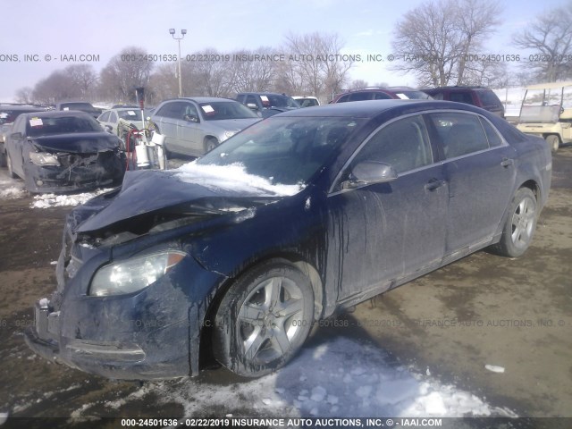 1G1ZC5EB1AF297308 - 2010 CHEVROLET MALIBU 1LT 蓝色 照片 2