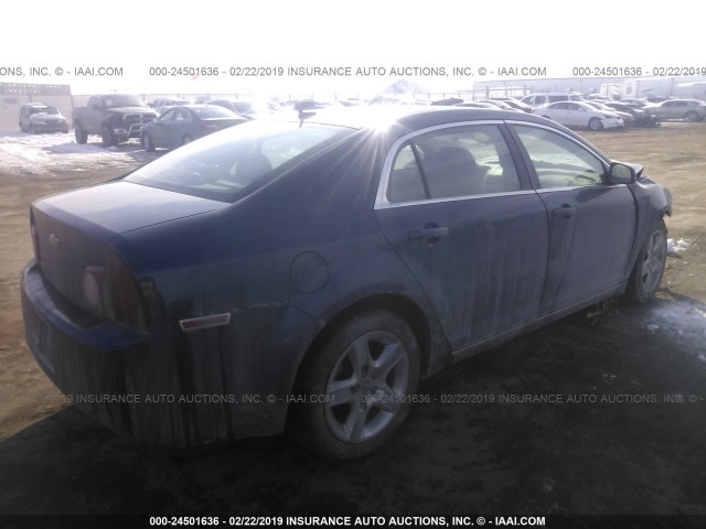 1G1ZC5EB1AF297308 - 2010 CHEVROLET MALIBU 1LT 蓝色 照片 4