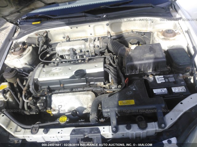 KMHCG45C53U485358 - 2003 HYUNDAI ACCENT GL SILVER photo 10