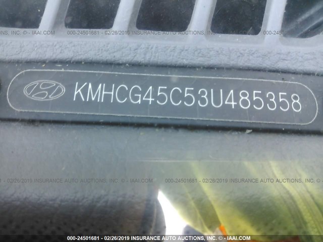 KMHCG45C53U485358 - 2003 HYUNDAI ACCENT GL SILVER photo 9