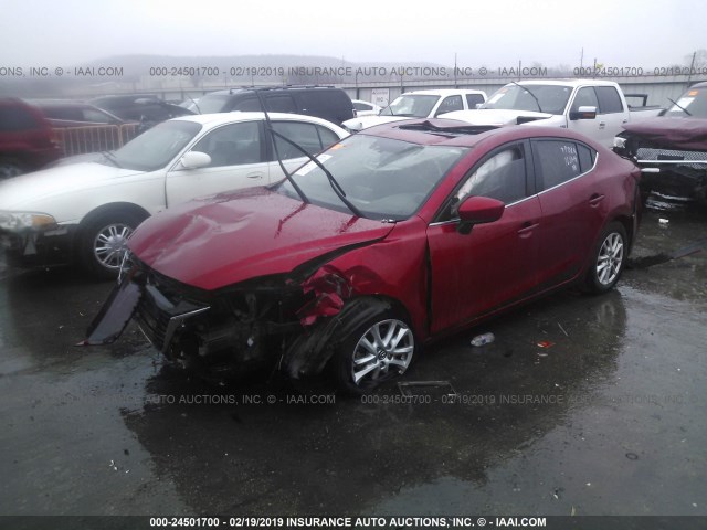 3MZBM1V71GM275535 - 2016 MAZDA 3 TOURING RED photo 2