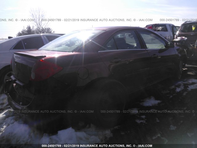 1G2ZG57B584149715 - 2008 PONTIAC G6 SE RED photo 4