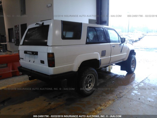 JT4RN62S3H0106965 - 1987 TOYOTA 4RUNNER RN60 WHITE photo 4