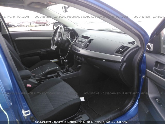 JA3AU26U19U026612 - 2009 MITSUBISHI LANCER ES/ES SPORT BLUE photo 5