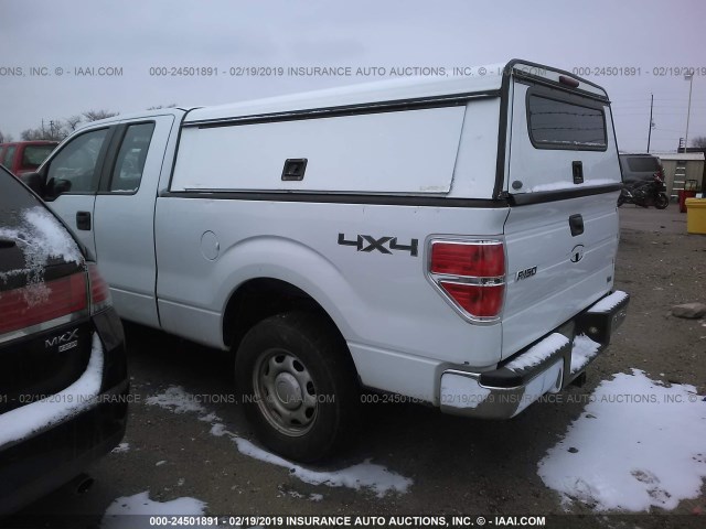 1FTFX1EV0AKE59826 - 2010 FORD F150 SUPER CAB WHITE photo 3