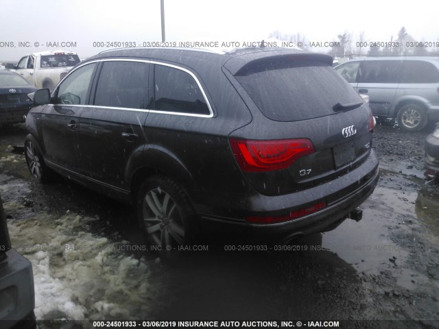 WA1LGAFE9ED017584 - 2014 AUDI Q7 PREMIUM PLUS GRAY photo 3