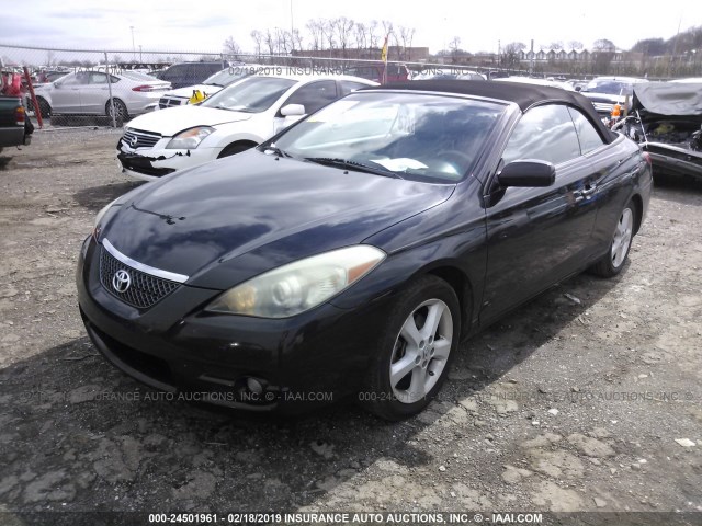 4T1FA38P47U123857 - 2007 TOYOTA CAMRY SOLARA SE/SLE BLACK photo 2