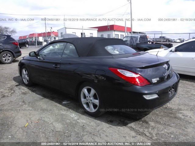 4T1FA38P47U123857 - 2007 TOYOTA CAMRY SOLARA SE/SLE BLACK photo 3