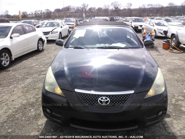 4T1FA38P47U123857 - 2007 TOYOTA CAMRY SOLARA SE/SLE BLACK photo 6