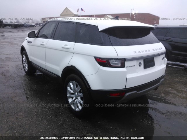 SALVP2BG5GH087468 - 2016 LAND ROVER RANGE ROVER EVOQU SE WHITE photo 3