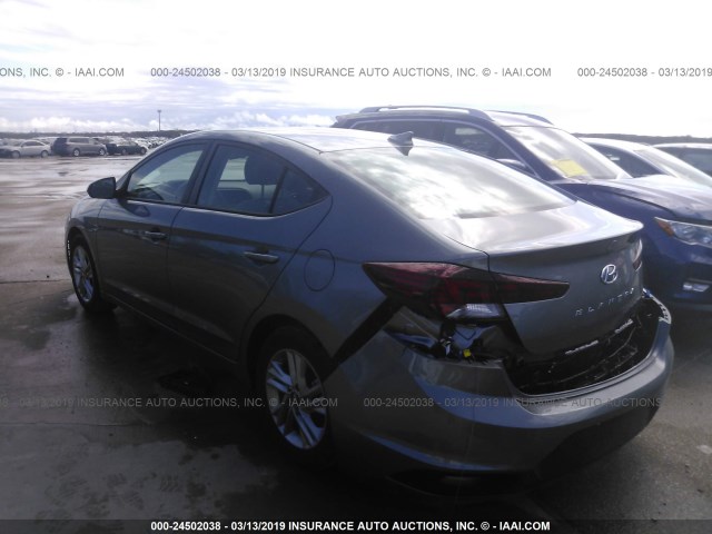 KMHD84LF0KU738339 - 2019 HYUNDAI ELANTRA SEL/VALUE/LIMITED SILVER photo 3