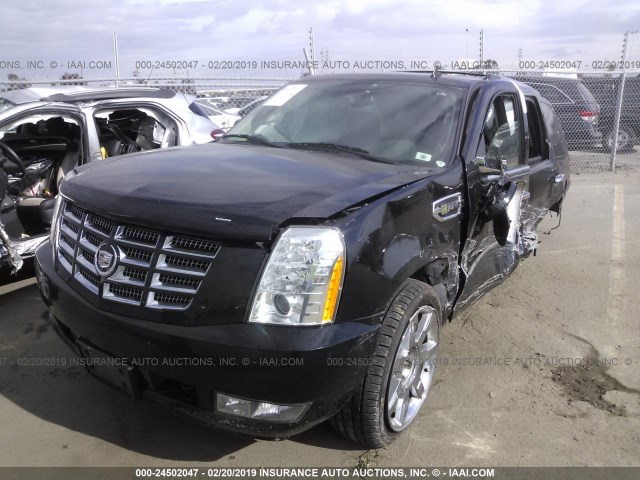 1GYS4EEJ0BR132874 - 2011 CADILLAC ESCALADE HYBRID BLACK photo 2