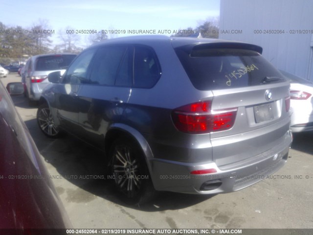 5UXZV4C5XCL988218 - 2012 BMW X5 XDRIVE35I SILVER photo 3