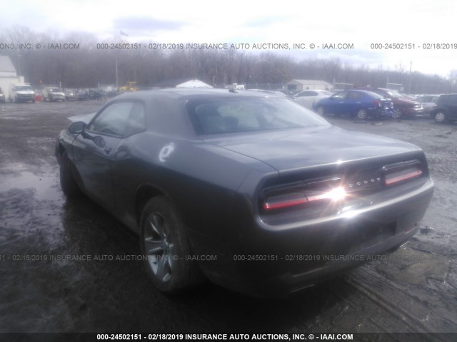 2C3CDZAG8FH839307 - 2015 DODGE CHALLENGER SXT GRAY photo 3