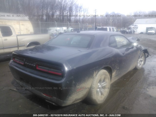 2C3CDZAG8FH839307 - 2015 DODGE CHALLENGER SXT GRAY photo 4