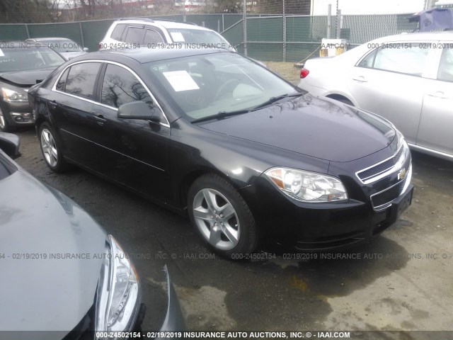 1G1ZB5EB3A4143679 - 2010 CHEVROLET MALIBU LS BLACK photo 1