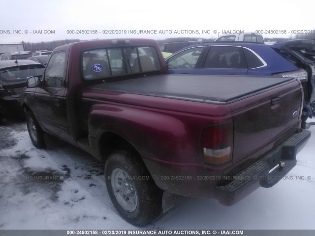 1FTCR11XXSPA50001 - 1995 FORD RANGER RED photo 3