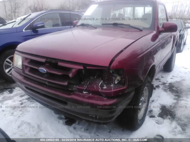 1FTCR11XXSPA50001 - 1995 FORD RANGER RED photo 6