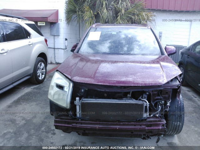 2CNDL537086011495 - 2008 CHEVROLET EQUINOX SPORT BURGUNDY photo 6