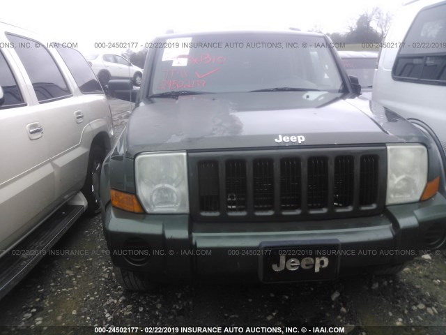 1J8HG48KX6C304142 - 2006 JEEP COMMANDER GREEN photo 1