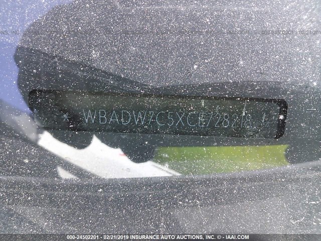 WBADW7C5XCE728218 - 2012 BMW 328 I SULEV WHITE photo 9