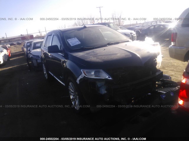 2LMDJ6JK4BBJ09046 - 2011 LINCOLN MKX BLACK photo 1