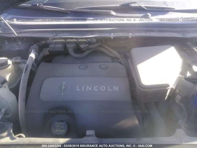 2LMDJ6JK4BBJ09046 - 2011 LINCOLN MKX BLACK photo 10