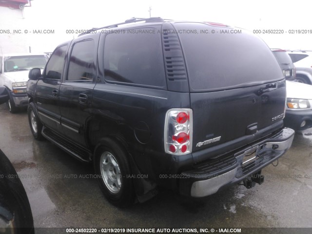 1GNEK13ZX3J258743 - 2003 CHEVROLET TAHOE K1500 BLACK photo 3