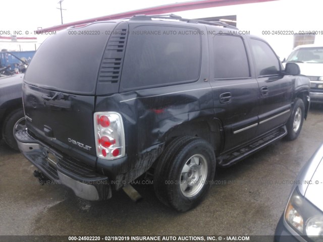 1GNEK13ZX3J258743 - 2003 CHEVROLET TAHOE K1500 BLACK photo 4