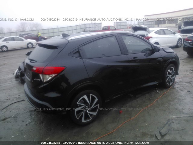 3CZRU5H17KG700693 - 2019 HONDA HR-V SPORT BLACK photo 4