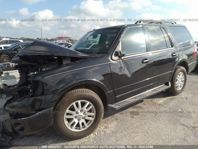 1FMJU1H55EEF04760 - 2014 FORD EXPEDITION XLT/KING RANCH BLACK photo 2