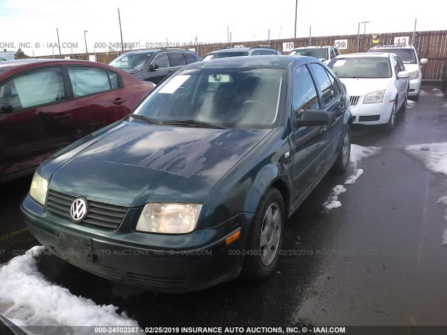 3VWSP69M02M004219 - 2002 VOLKSWAGEN JETTA GLS TDI GREEN photo 2