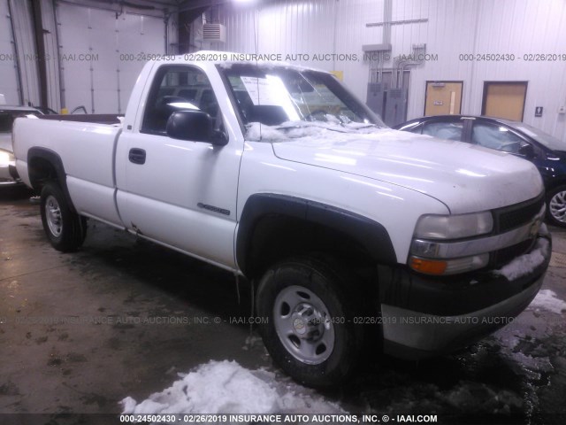 1GCHC24U32E242886 - 2002 CHEVROLET SILVERADO C2500 HEAVY DUTY WHITE photo 1