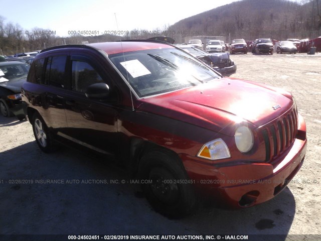 1J8FF47W17D597679 - 2007 JEEP COMPASS RED photo 6