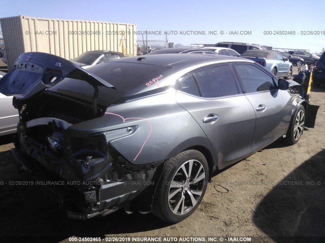 1N4AA6APXJC373598 - 2018 NISSAN MAXIMA 3.5S/SV/SL/SR/PLAT GRAY photo 4