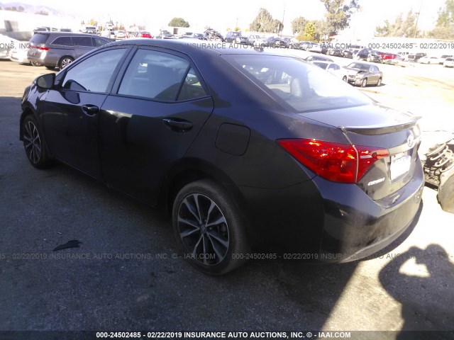 5YFBURHE0HP588694 - 2017 TOYOTA COROLLA L/LE/XLE/SE/XSE BLACK photo 3