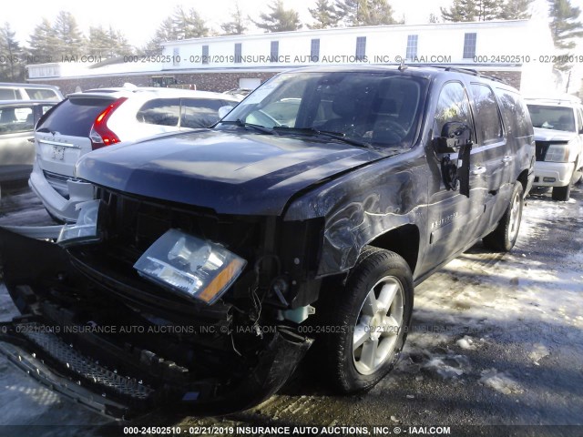 3GNFK16Y28G232511 - 2008 CHEVROLET SUBURBAN K1500 LS BLACK photo 2