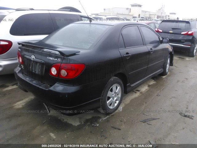 1NXBR32E46Z636068 - 2006 TOYOTA COROLLA CE/LE/S BLACK photo 4