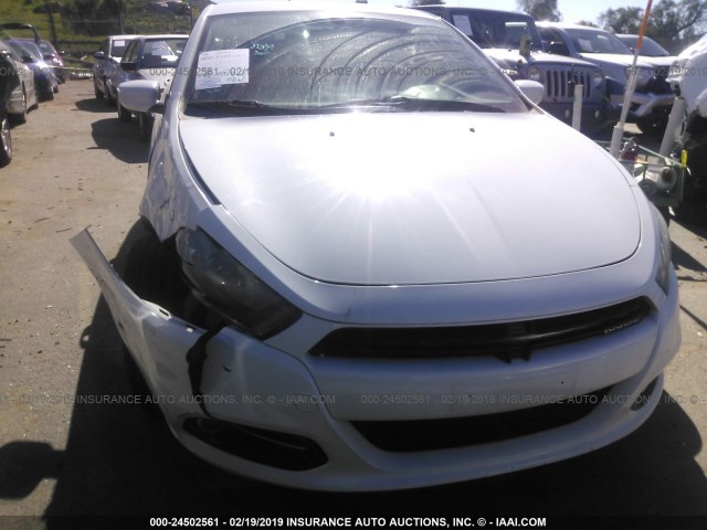 1C3CDFBA1DD336155 - 2013 DODGE DART SXT WHITE photo 6