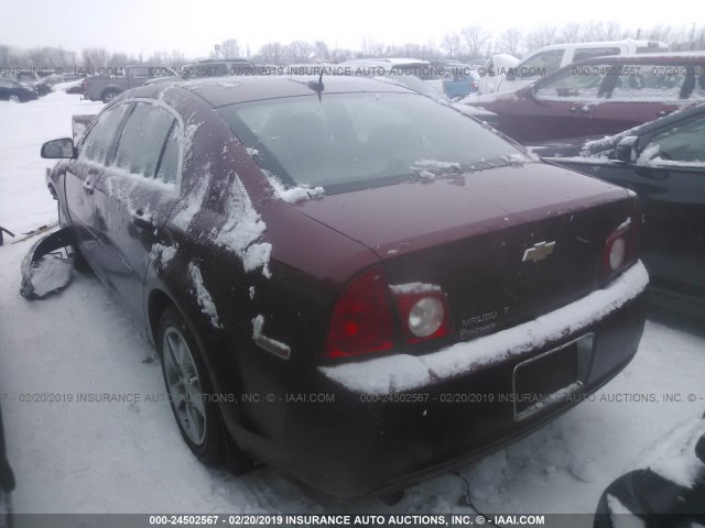 1G1ZD5E11BF221500 - 2011 CHEVROLET MALIBU 2LT BURGUNDY photo 3