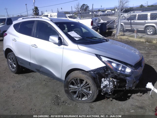 KM8JU3AG4EU872165 - 2014 HYUNDAI Tucson GLS/LIMITED/SE SILVER photo 1