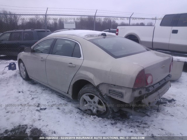 1G1ZB5E03CF300620 - 2012 CHEVROLET MALIBU LS GOLD photo 3