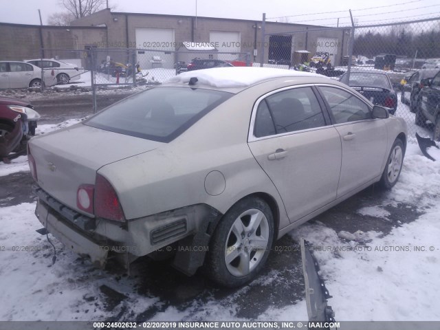 1G1ZB5E03CF300620 - 2012 CHEVROLET MALIBU LS GOLD photo 4
