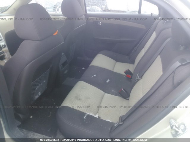 1G1ZB5E03CF300620 - 2012 CHEVROLET MALIBU LS GOLD photo 8
