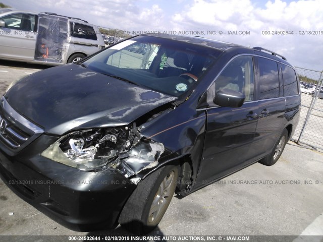 5FNRL38625B036029 - 2005 HONDA ODYSSEY EXL GRAY photo 6