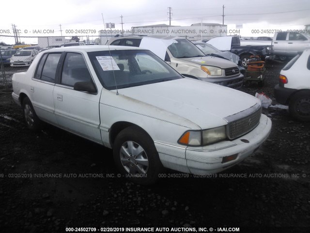 1P3XA46K4MF549117 - 1991 PLYMOUTH ACCLAIM WHITE photo 1