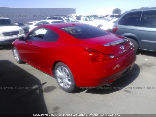 JN1CV6EK0DM923866 - 2013 INFINITI G37 JOURNEY/IPL RED photo 3