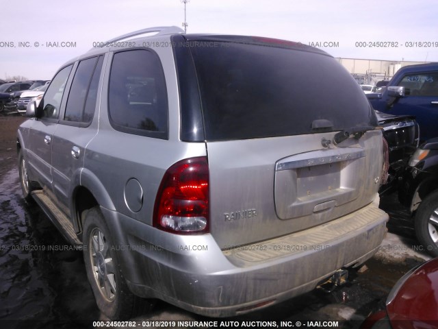 5GADT13S162339098 - 2006 BUICK RAINIER CXL SILVER photo 3